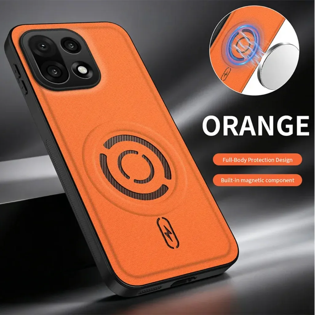 Tech Texture Magnetische Leder-Handyhülle für OnePlus 15 15T 15R 13 13R 12 11 Nord 5 6 Anti-Öl Fingerabdruck Stoßfeste Rückabdeckung