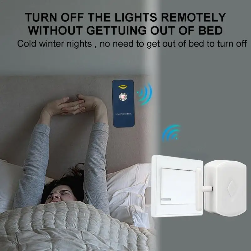 

Remote Control Light Button Smart Home Dormitory Remote WRemote Button Lazy Lights Off Finger Robot Rechargeable Long Standby