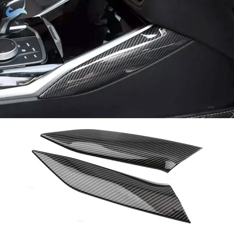 

Car Accessories For BMW 3 Series G20 G28 2020 ABS Carbon Fiber Texture Center Console Gear Shift Panel Frame Side Strips Trim