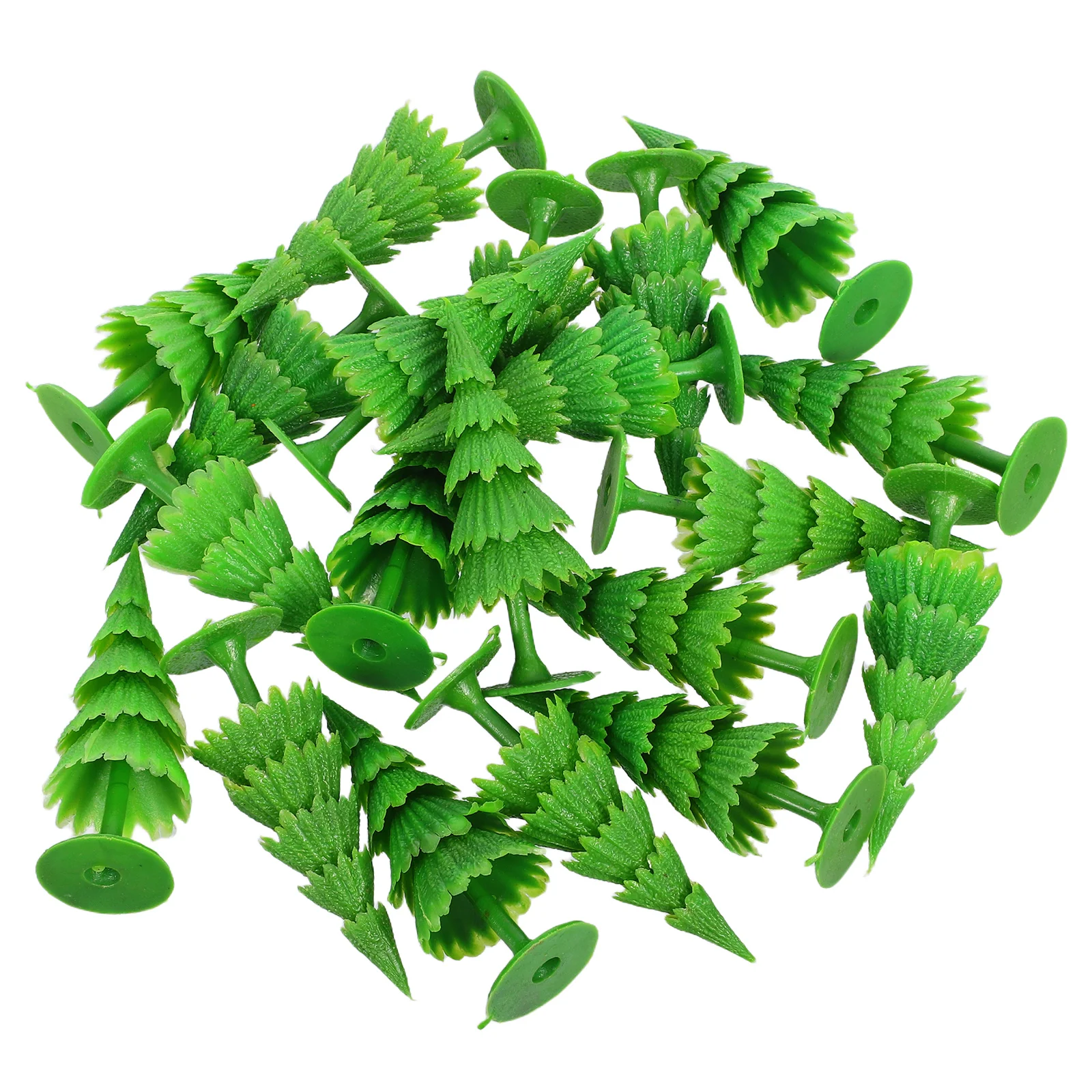 

20pcs Miniature Christmas Trees Mini Pine Tree s Cake Topper Artificial Plastic Plants Winter Holiday Crafts Diy Village