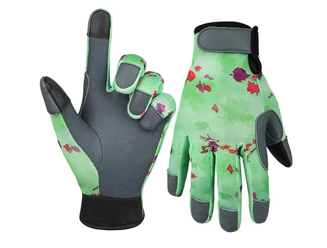 Leather Gardening Gloves for Women Men Protective Work Gloves Breathability Resistance Garden Yard Clothing Gloves