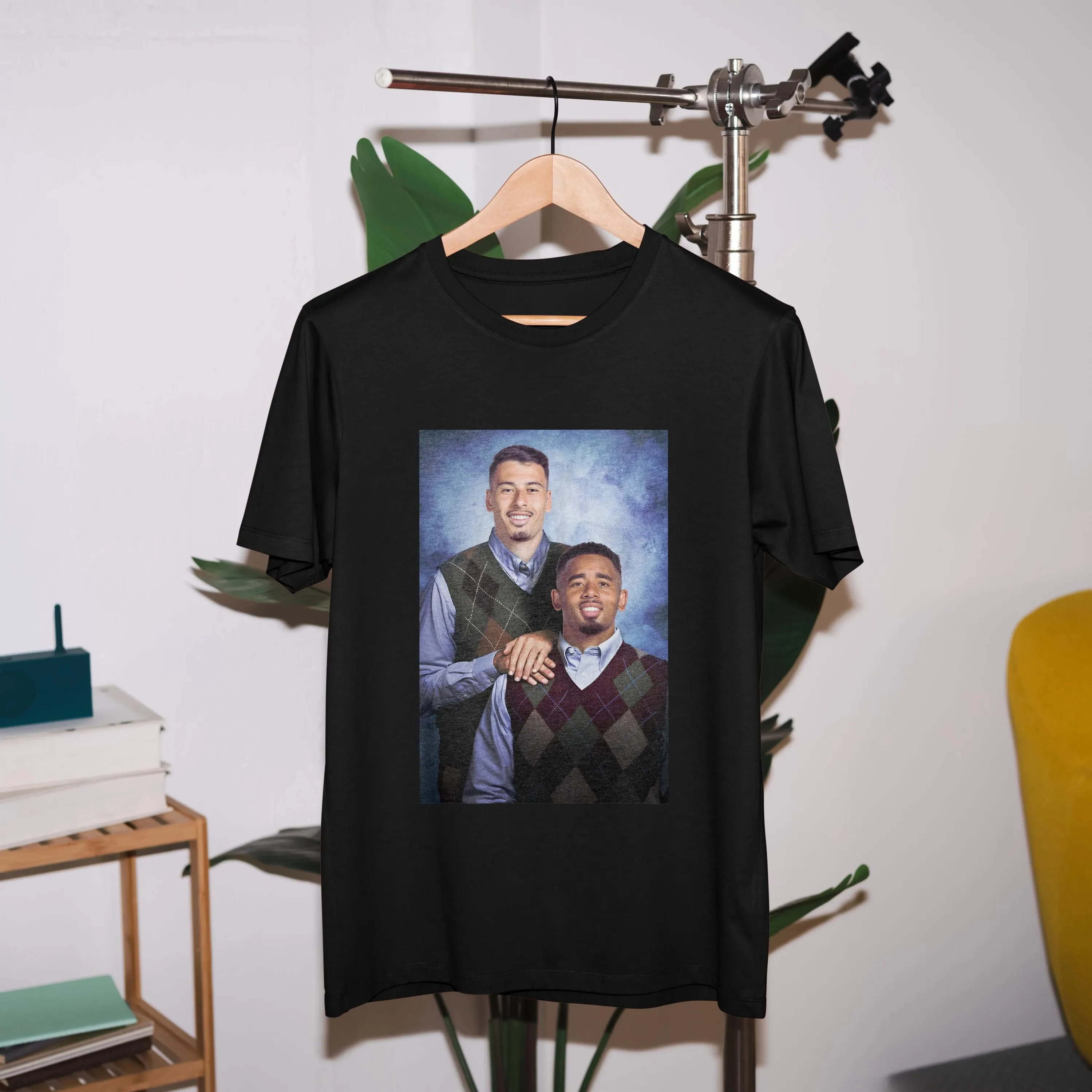 Gabriel Martinelli y Gabriel Jesus, camisetas gráficas de algodón, ropa deportiva Unseix de manga corta de alta calidad para hombre, ropa superior para hombre