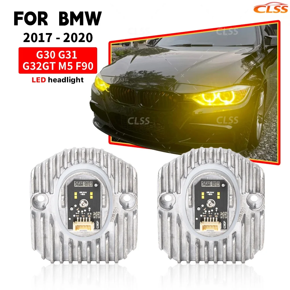 

63117214934 Angel Eye DRL Module For BMW 5 Series G30 G31 F90 M5 G32GT 2017-2020 Non-RGB LED Headlight Daytime Running Light