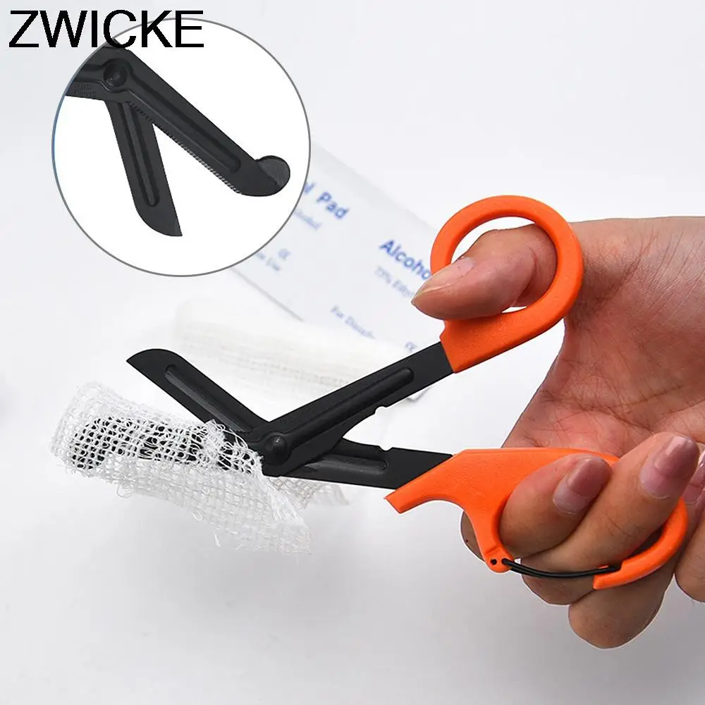 1pcs Outdoor Survive Paramedic Rescue Utility Shear Emergency Gauze Scissor First Outdoor Camp Medical Nurse Hike Trauma Aid