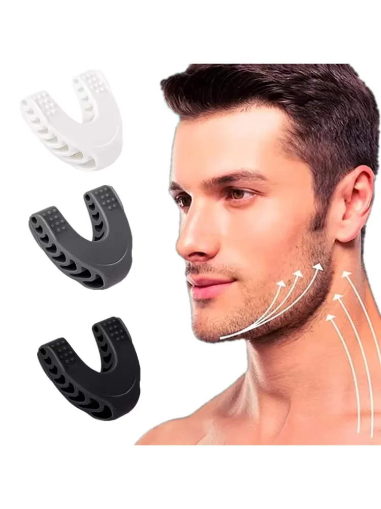 U Shape Jaw Exerciser New Facial Pop N Go Mouth Jawline Face Fitness Muscle Chew Ball Bite Breaker Training Equipment