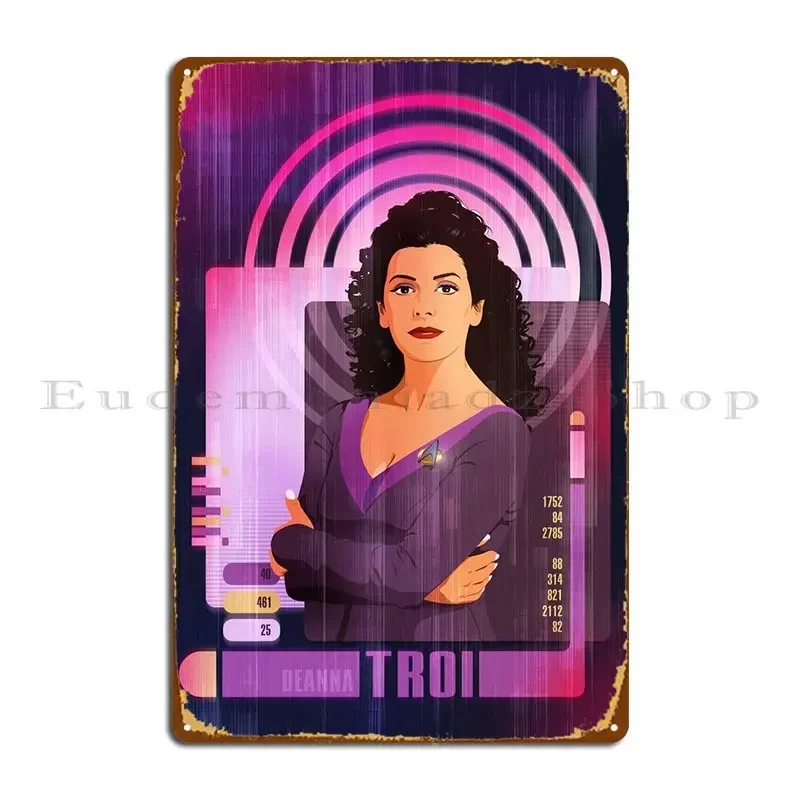 Deanna Troi Metal Plaque Poster Wall Mural Garage Plaques Designing Customized Living Room Tin Sign Poster