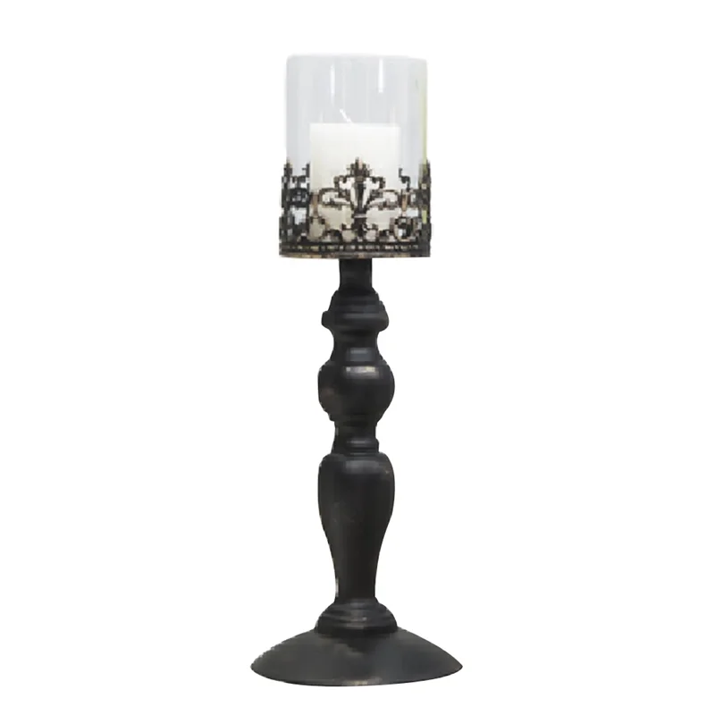 

A96Q-Metal Candlesticks Wedding Centerpieces Table Decoration Candelabra Home Ornaments Home Decor Old Floor Candle Holder B
