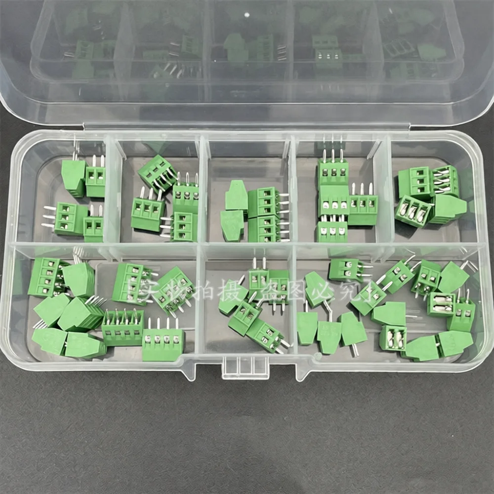 Screw Terminal Block Connector KF128 DG308 2.54mm Pitch PCB Electrical Circuit Fastener Wire Adapter Module Kit