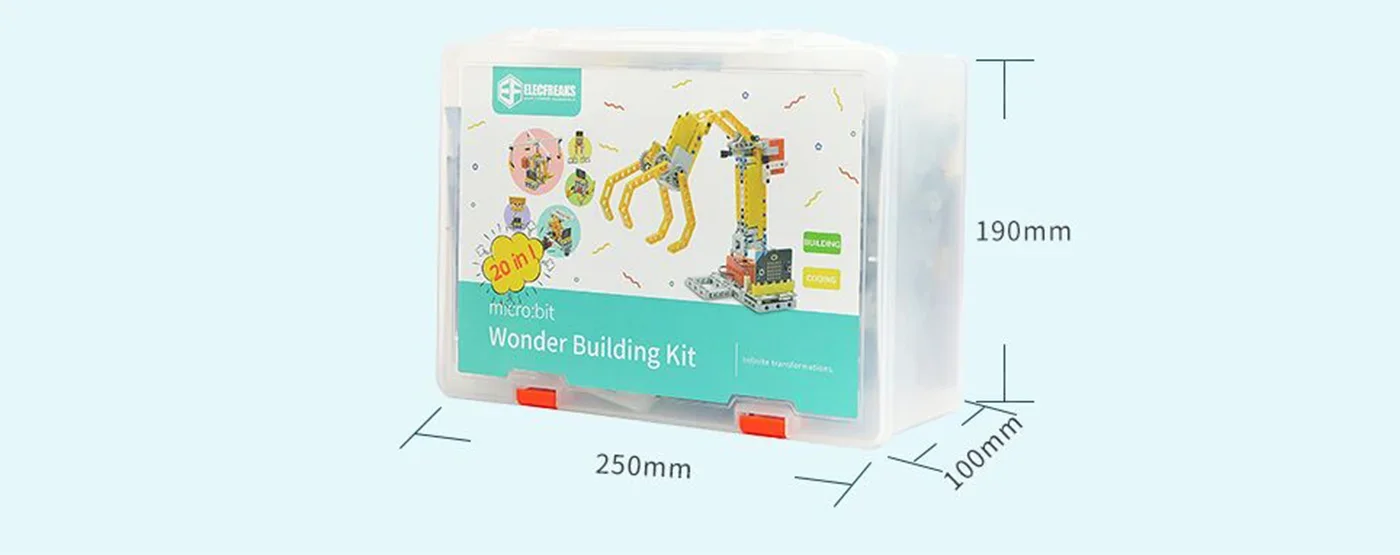 ELECFREAKS micro:bit 32 in1 Wonder Building Kit Programmierbare Platine K12 Pädagogisches Lernen Puzzle Bausteine Kit Spielzeug Geschenk