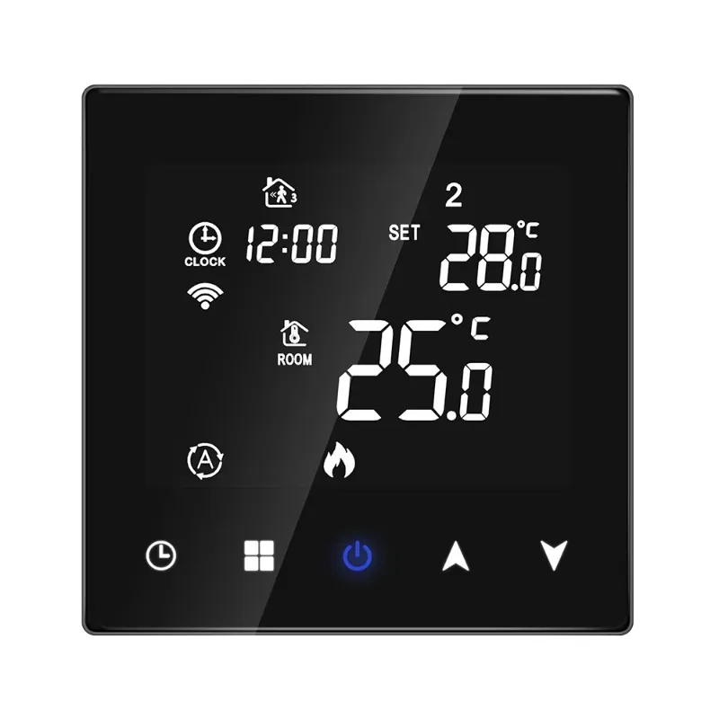 Touch button temperature controller, floor heating thermostat, with Wifi smart heating function