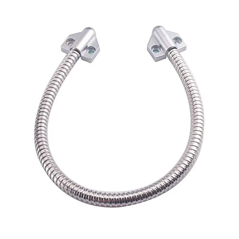 Door Loop with Zinc Alloy Head Exposed Armored Door Cord Wire Pass Protector Wire Flexible