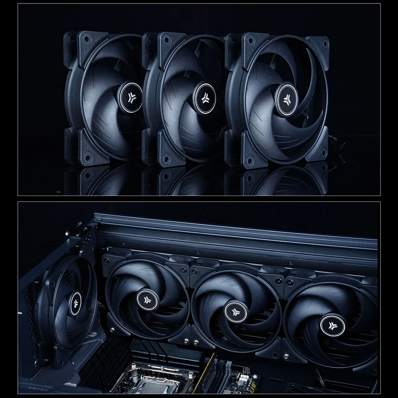 JUMPEAK PB120 120mm Koelventilator Stille 4PIN PWM 2000 RPM Hoge Prestaties 12 cm Fans Voor PC Computer case CPU Koeler Radiator