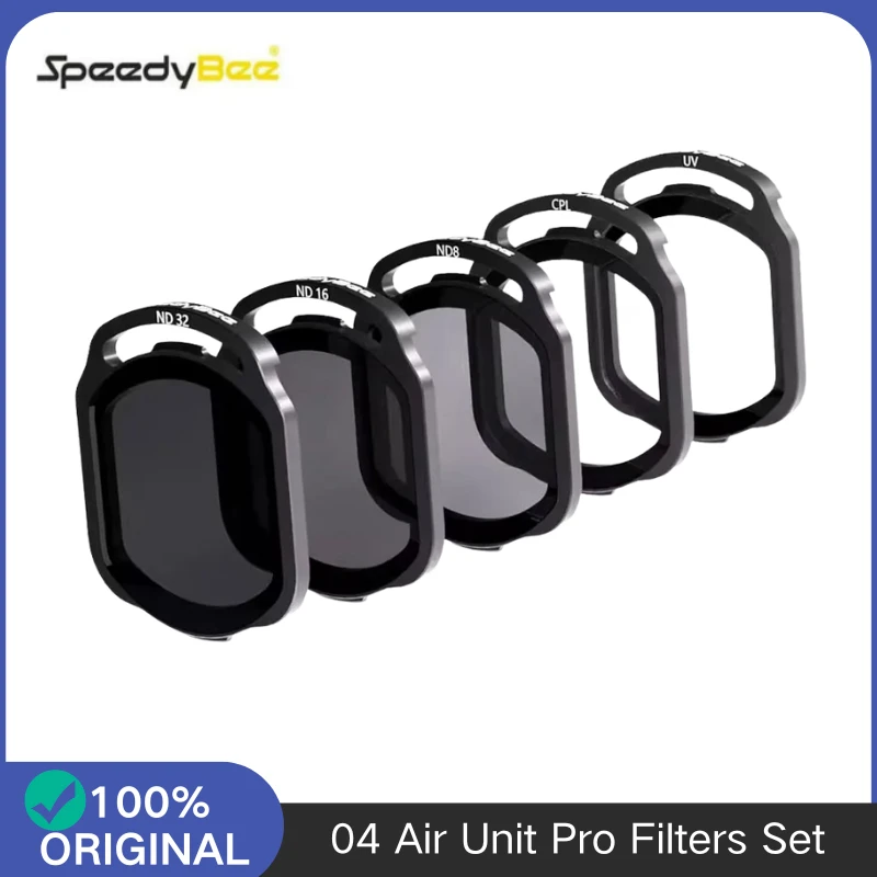 FPV Camera Filters Set for SpeedyBee O4 Air Unit Pro, 6 in 1 Kit Includes UV CPL ND8 ND16 ND32 Lens Protection