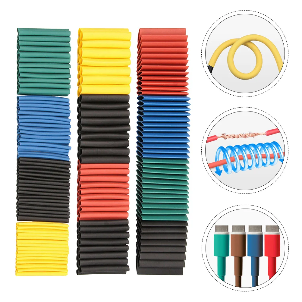 

1060Pcs Heat Shrink Tubings Electrical Cable Sleeve Wire Wrap Tube Polyolefin Insulation Sleeve Kit Heat Shrinkable Tubing