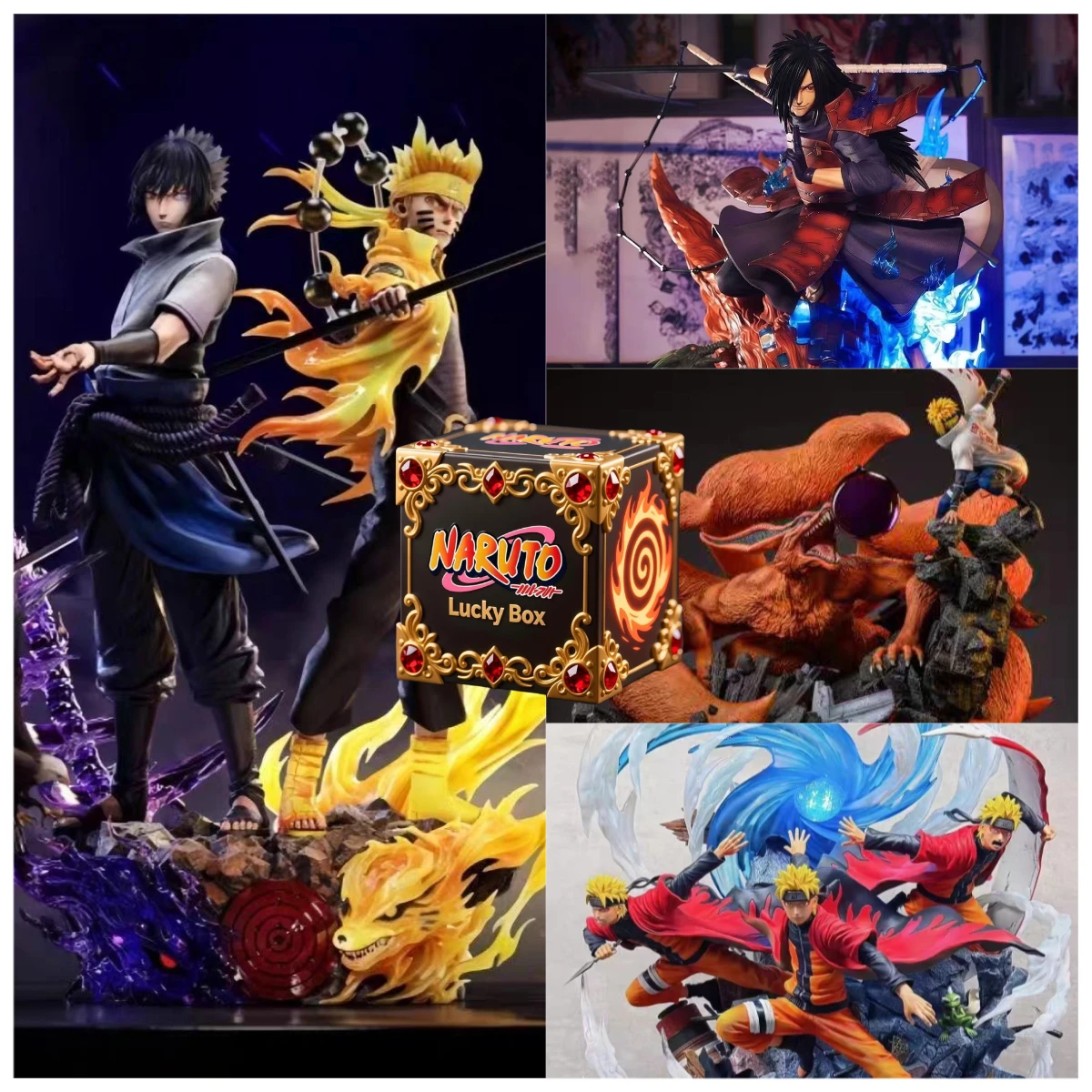 

Набор слепых коробок Naruto Akatsuki Clan, мини-фигурки из ПВХ, игрушки для декора стола, крутой подарок Kawaii для любителей аниме.