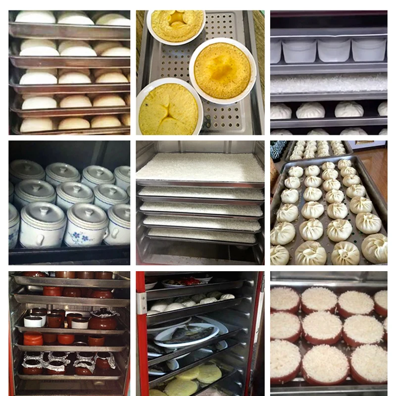 Electric Heating Rice Steamer Cabinet Commercial Restaurant Use Automatic Steamed Stuffed Bun Dumpling Steaming Machine