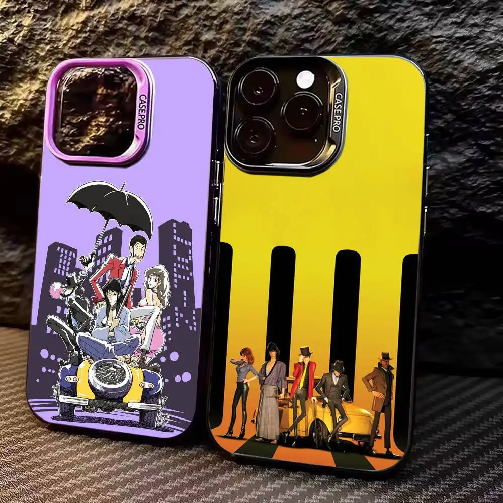 

L-Lupin ANIME The T-Third Phone Case For iPhone 17, 16,15,14,13,12,11 Plus,Pro Max, Colorful Silver Funda Cover