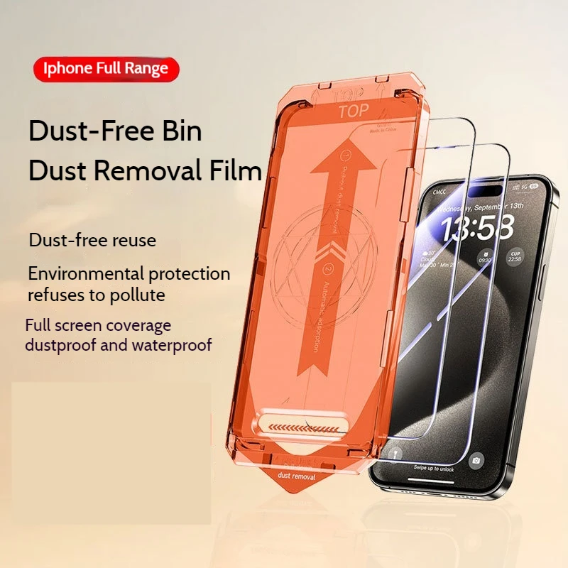 

Dust-Free Bin Mobile Phone Toughened Film Mobile Phone Full Screen Covered With Anti-Fingerprint High-Definition Toughened Glass