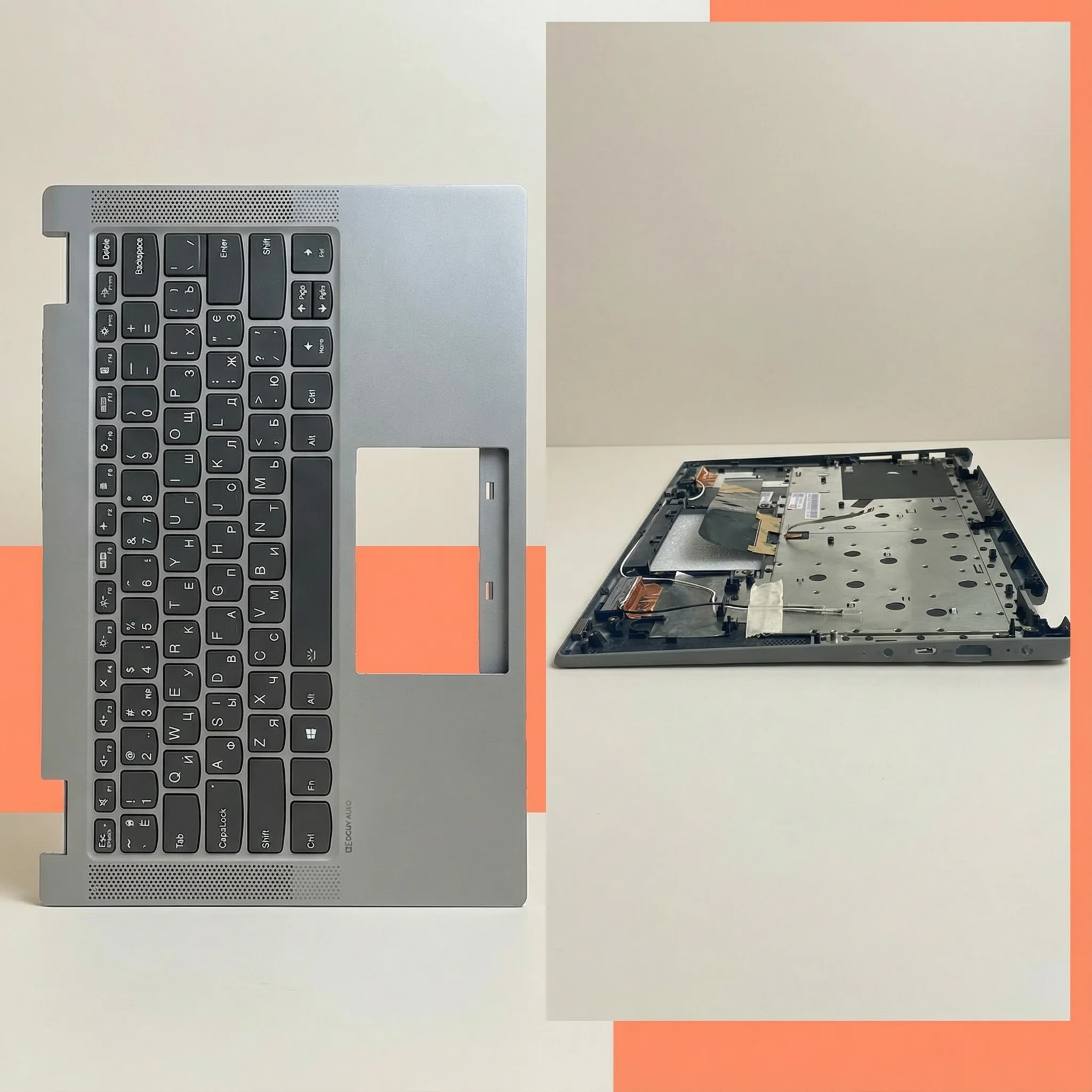 

Платиновый серый верхний чехол с упором для рук, чехол с подсветкой, клавиатура для Lenovo Ideapad Flex5 14 ARE05 ALC05 IIL05 ITL05 5CB0Y85331