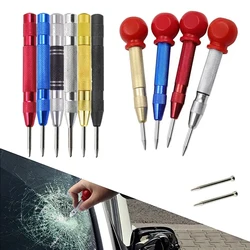 Automatic Center Pin Punch Spring Loaded Marking Starting Holes Tool Wood Press Dent Marker Woodwork Tool Drill Bit