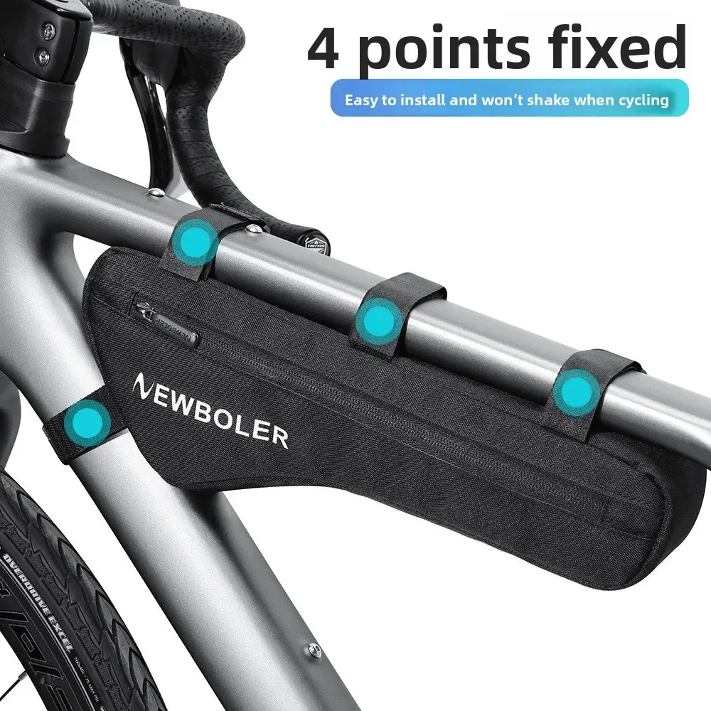 Waterproof Bike Triangle Bag - Frame Front Tube Pack with Battery Storage for Cycling