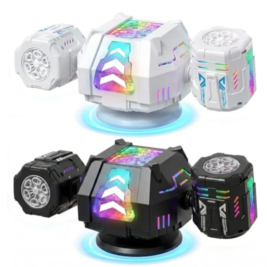 

Bubble Machine, Rechargeable Dual-Nozzle Bubble Machine with Remote Control, 30000+ Bubbles Per Minute, RGB Lights, Bubble Mach