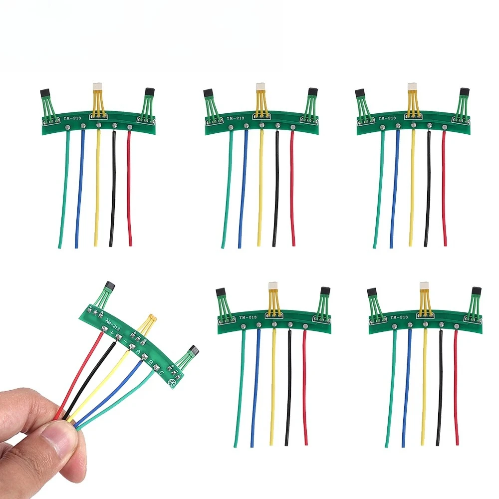1/3/5/10 pces sensor hall do motor para e-scooter e-bike 2 rodas veículos elétricos sensor com cabo de placa 3147 41f 213 60 °   PCB