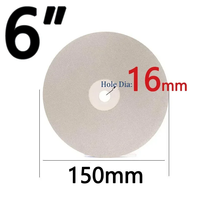 6/8/10 inch Diamantpolijstschijf Platte Lap Slijpschijf Disc Jade Kristal steen Glas Rondjes Tool 46 ~ 3000 Grit
