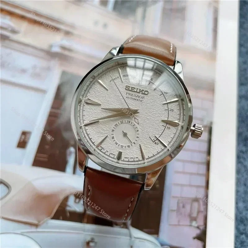 SEIKO Original Man Watch PRESAGE Watches Exquisite Dial Fashion Creative High Quality Luxurious Leather Band Men WristWatches