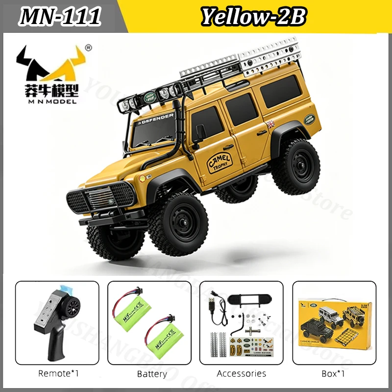 

1:18 Rc CarMN111C Land Rover Defender 4WD Climbing Off-Road Vehicle 3km/h Full Scale Simulation Crawler Car Model Kid Toy Gifts