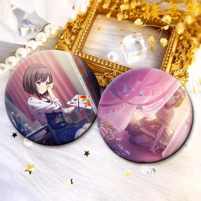 أنيمي مشروع SEKAI شارة على ظهره اكسسوارات Shinonome Ena الرموز دبابيس دبابيس الكرتون المستديرة للملابس حقيبة ديكور الهدايا