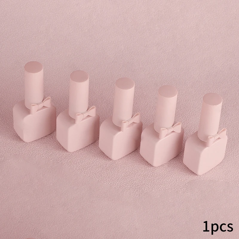 1pc 10ml nagellakfles cosmetische glazen fles subfles cosmetische pot nagel schoonheid olie verpakking fles roze strik