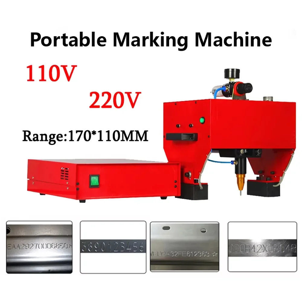 Máquina de marcado portátil JMB-170, para código VIN, 170x110, máquina de marcado neumática de punto de Metal Peen, plóter, máquina de codificación de impresora,Máquina de Codificación de tubos de acero multilingüe