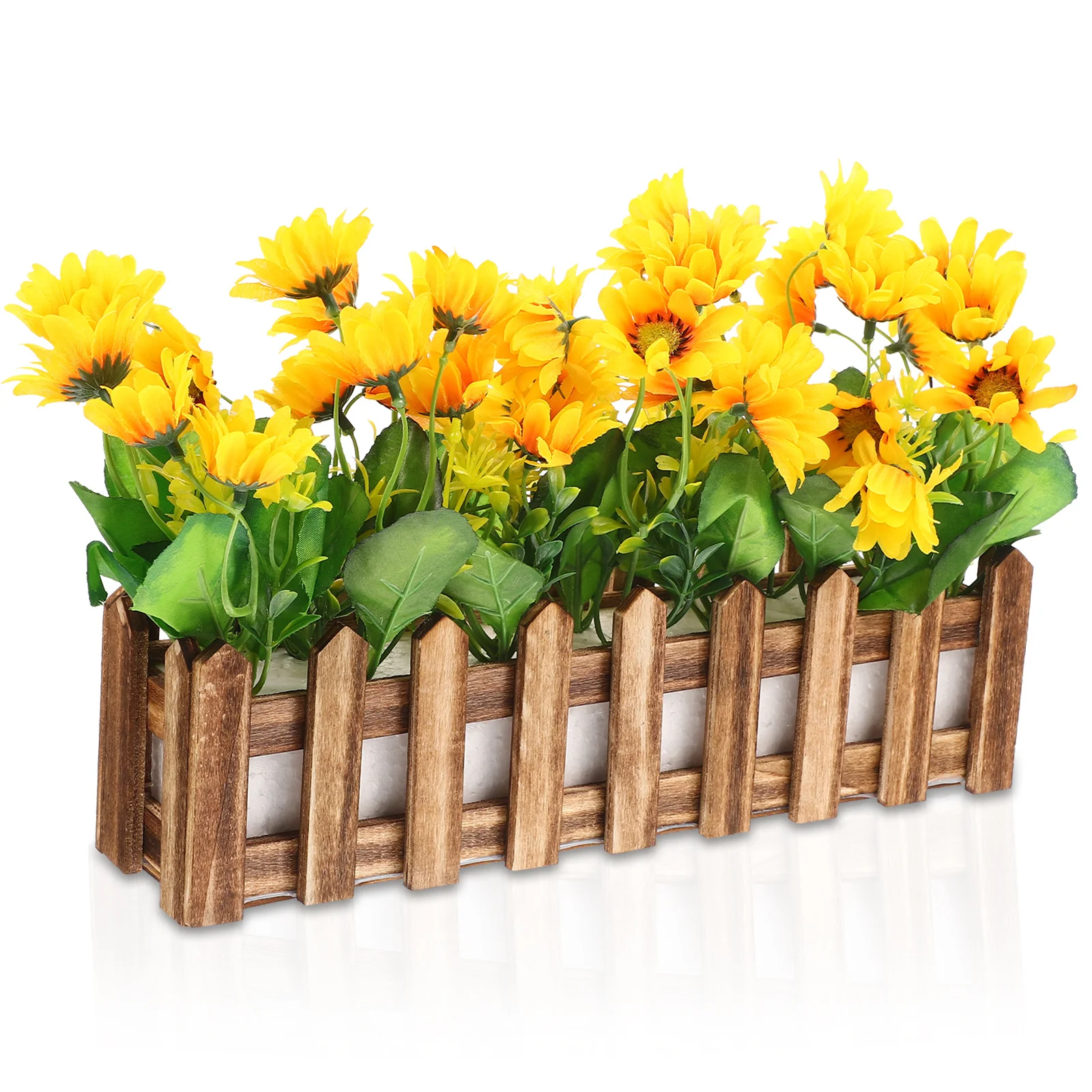 

Realistic Artificial Sunflower Bonsai Decor For Home Indoor Fake Potted Plant Adornment Simulation Greenery Decoration