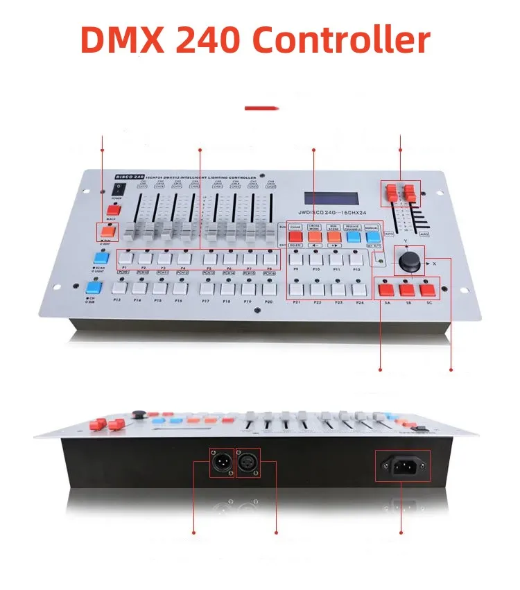 Factory Price 240 Channels Dmx 512 Controller Led Dimmer Console Stage Lights Lighting Console Dmx Controller