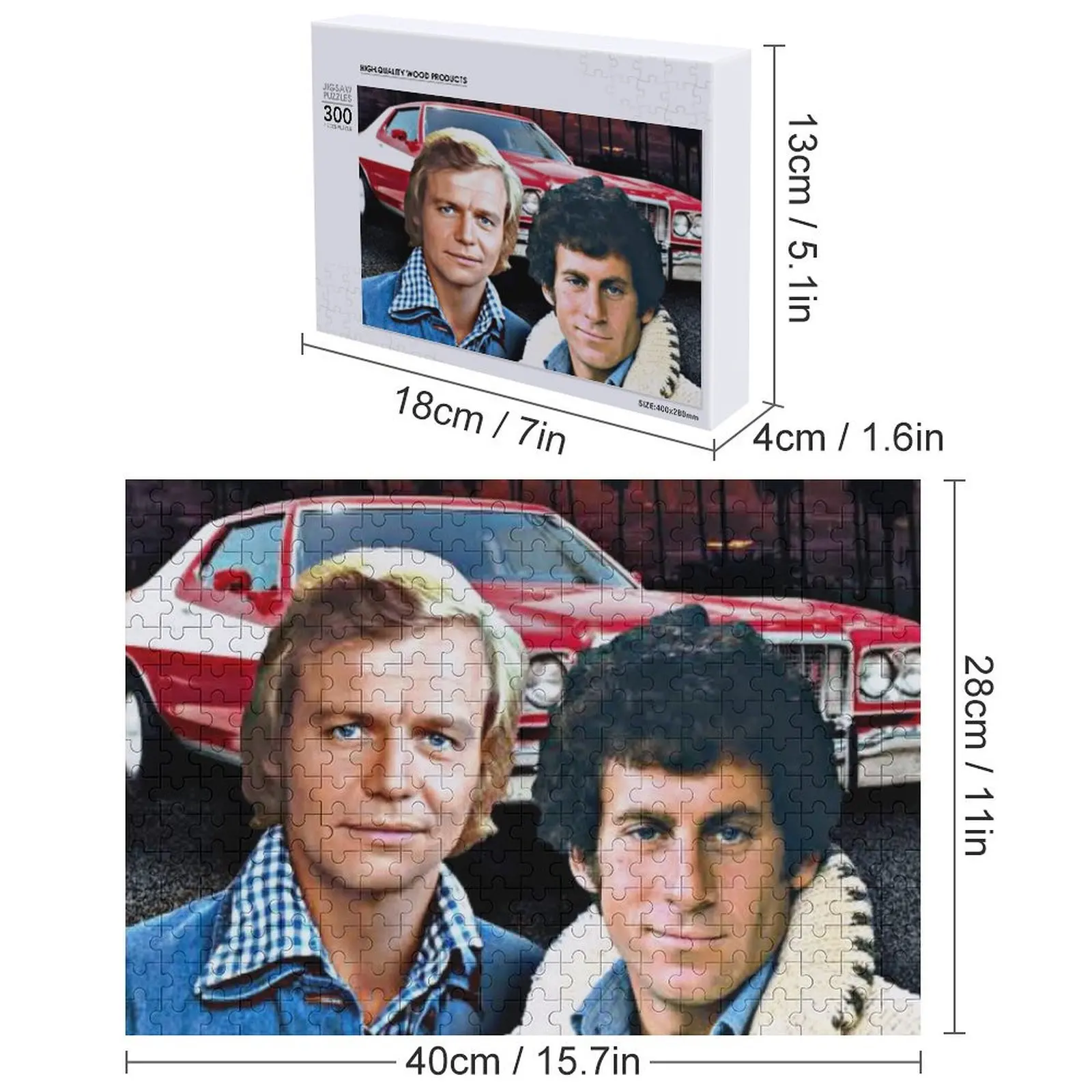 starsky paul michael glaser and David soul hutch Jigsaw Puzzle Custom Gift Custom Gifts Personalized Baby Object Puzzle
