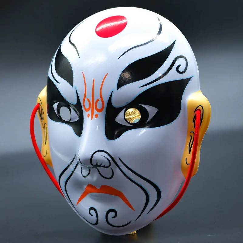 Funny Chinese Peking Opera Face-Changing Mask Traditional Intangible Cultural Heritage Handcrafted Creative Mask Party Props