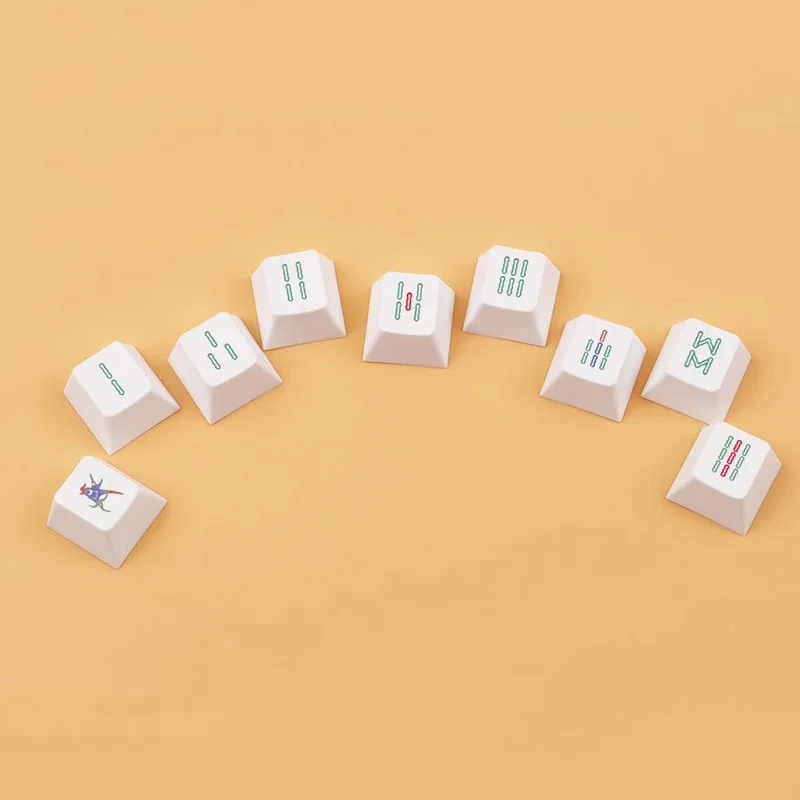 Cherry height keycaps, mahjong keycaps PBT hot sublimation no oil no fading