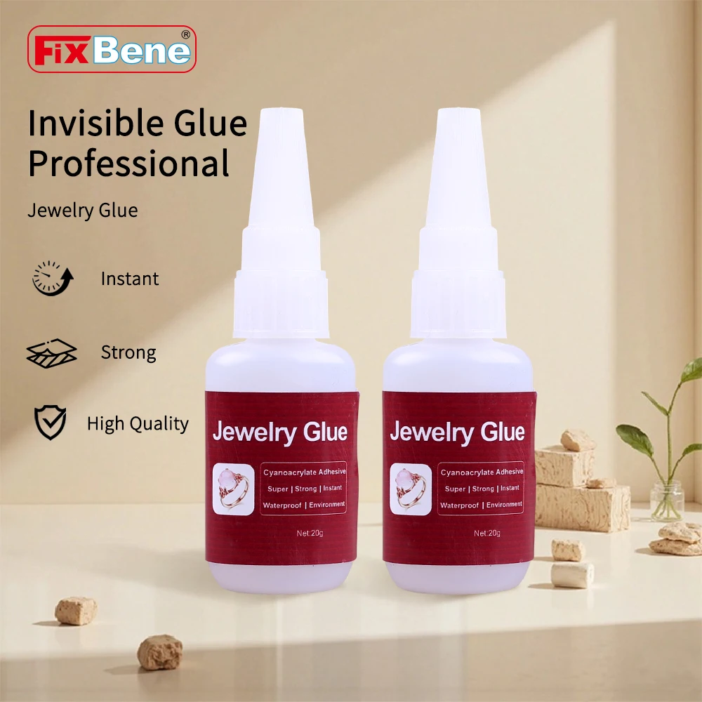 Powerful Instant Jewelry Super Glue Transparent Waterproof Strong Adhesive Bond Ring Glass Rhinestone Metal Model Ceramic Plasti