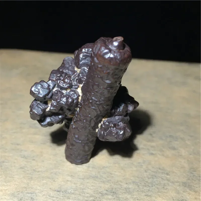 Natural Egypt Black King Kong Prediction Mineral Rare Manganese Nodule Crystal Stone Ore Specimen Play Small Ornamen  beads