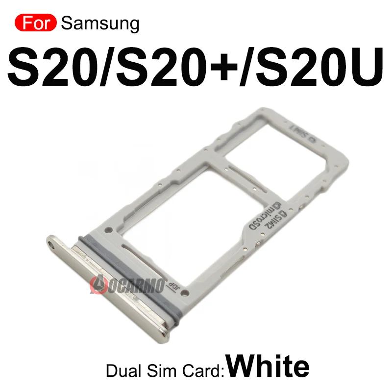 For Samsung Galaxy S20 Plus / S20U S20 Ultra Single &Dual SIM Card Sim Tray Slot Holder Replacement parts