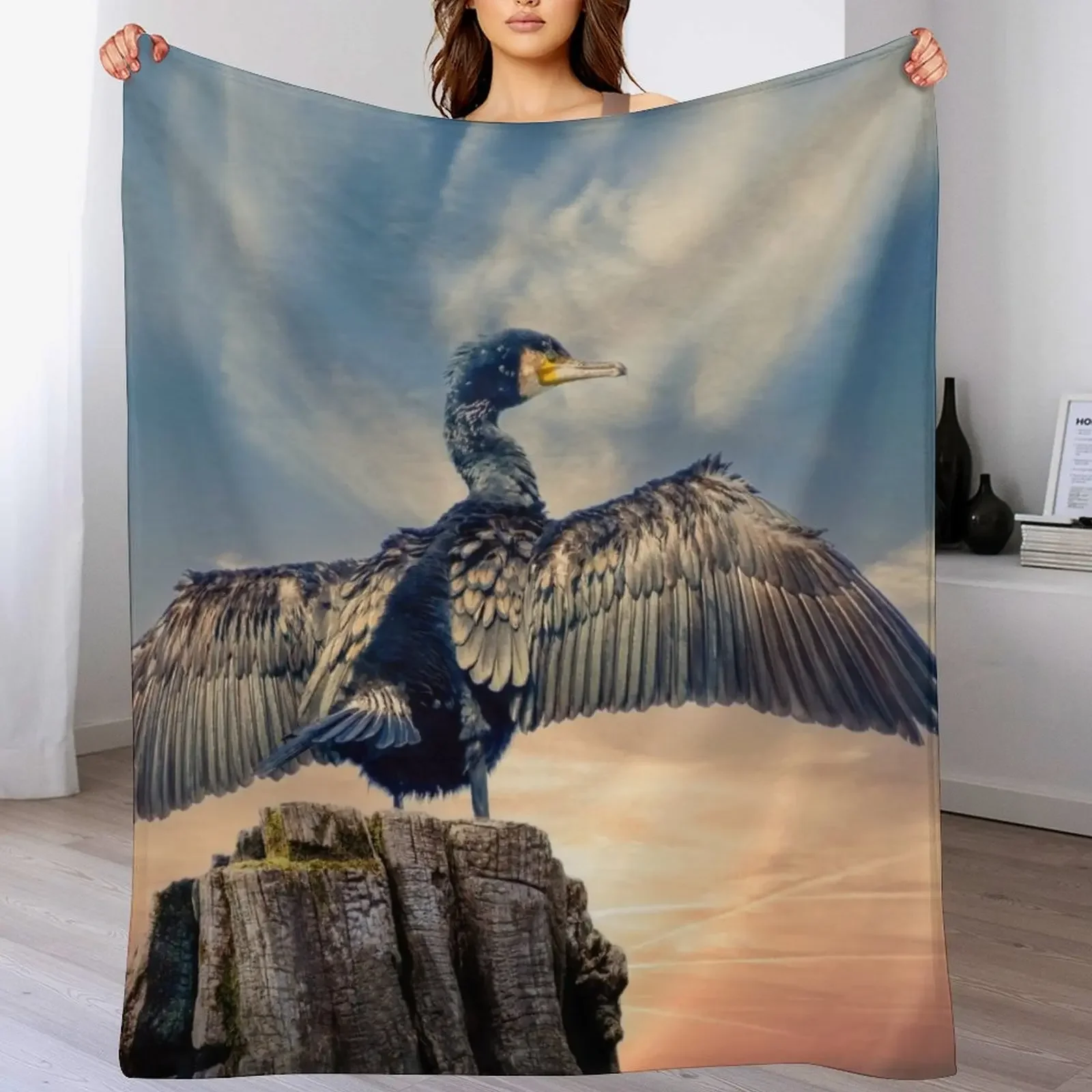

The Cormorant Throw Blanket Soft Solid Color Blanket for Couch Bed