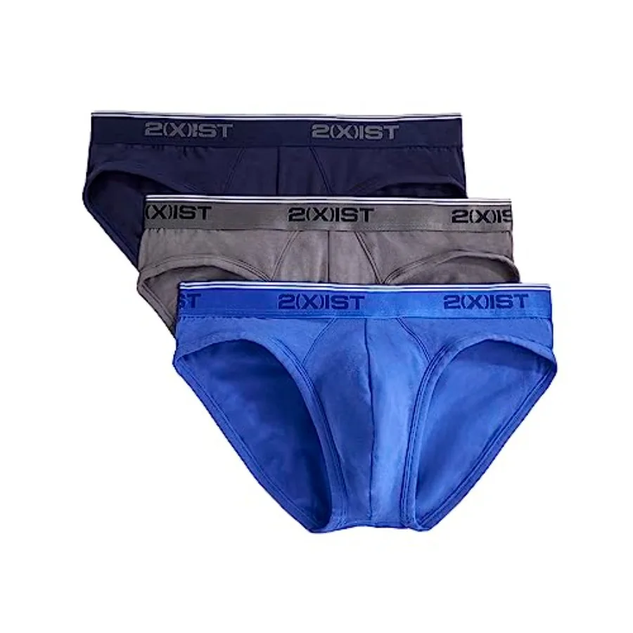 

2 X Ist Men's Cotton Stretch No Show Brief 3-Pack