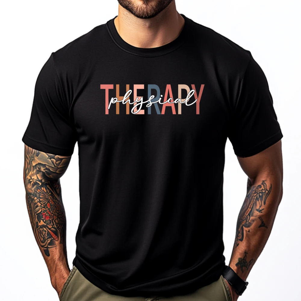 

Physical Therapy Funny Physical Therapist pt therapist month Graphic Tee Shirt Shirts Character