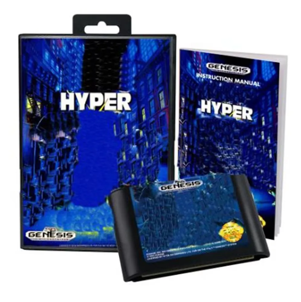 

TMNT The Hyperstones Heisted with Box and Manual Cartridge for 16 bit Sega MD game card Megadrive Genesis system