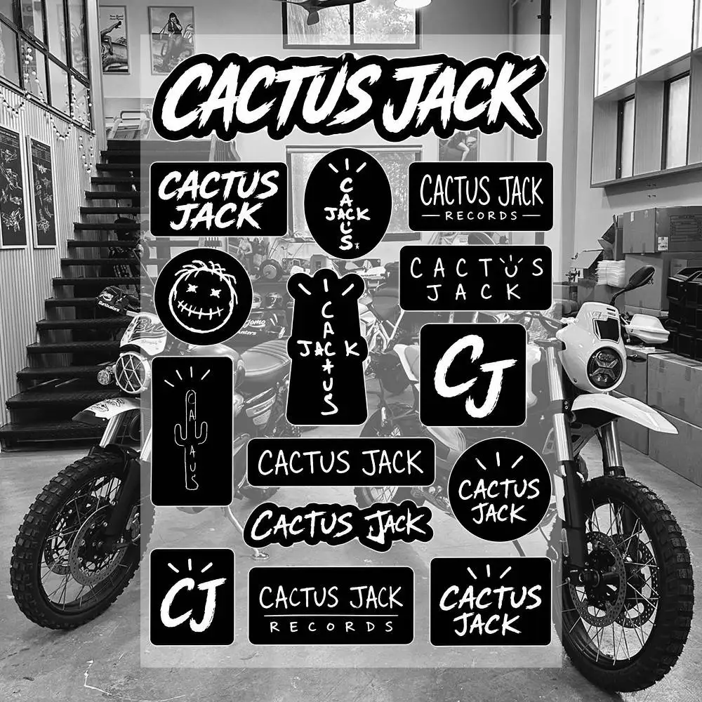 C-a-C-tuS- Ja-C-k Wasserdichte Vinyl-Aufkleber für Auto, Motorrad, Fahrrad, Skateboard, Laptop, Flasche, Telefon