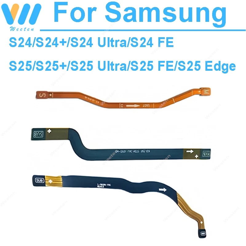 Signal Flex Cable For Samsung Galaxy S24 S25 Plus FE Ultra Edge Antenna Wifi Connector Flex Ribbon Replacement Parts