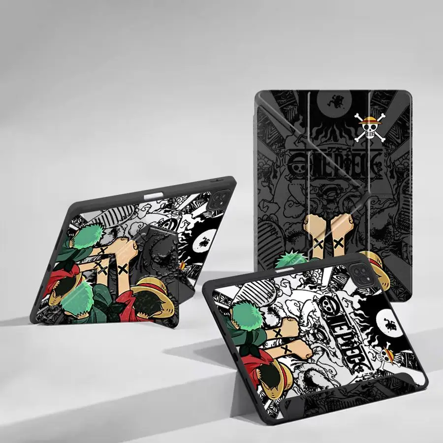 

OnesPieces Zoro Holder Cover Tablet Case For iPad Air 4 5 M3 M2 M4 11inch Pro 2025 Pro 11 10 9 8 7 th 12.9inch Mini 6 7