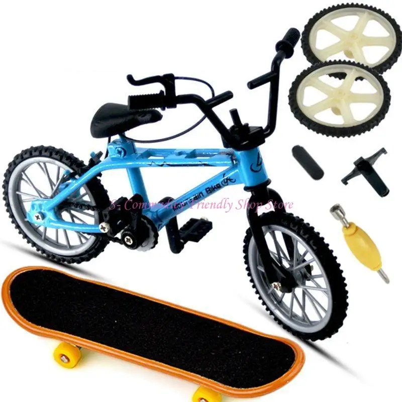 85AE Mini alliage doigt vélo Sport vélo touche bricolage pour jeu créatif skateboard