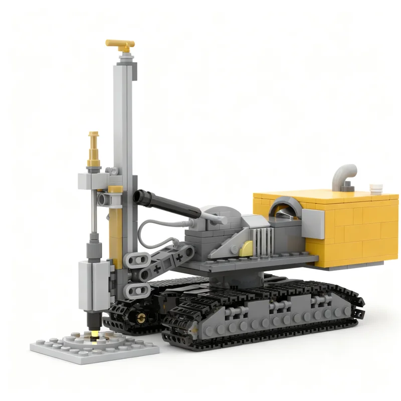 385pcs MOC Gyrotron Maser Drilling Rig Model Building Blocks Construction Creative DIY Birthday Assemble Kids Christmas Gift Toy